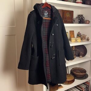 GLOVERALL DUFFLE WOOL TRENCH COAT WOMENS LARGE